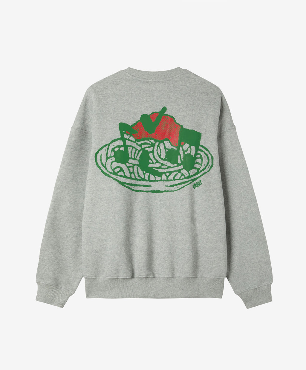 SPAGHETTI CREWNECK HEATHER GREY