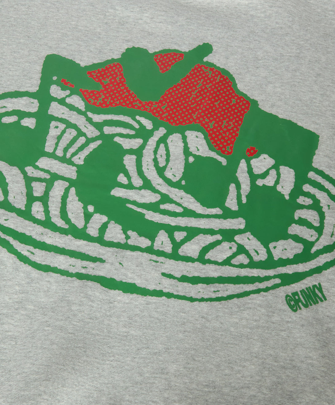 SPAGHETTI CREWNECK HEATHER GREY