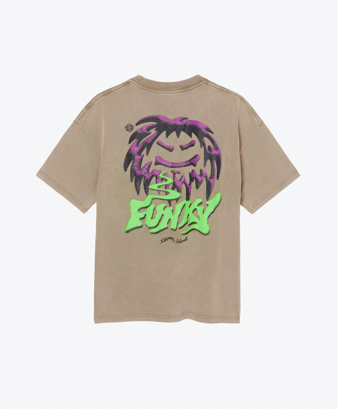 STONER IDOLS TEE WASHED SAND