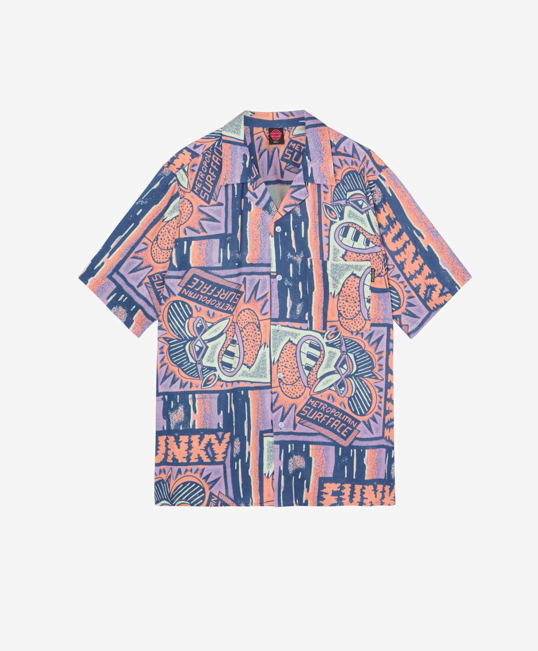 SURFACE VISCOSE SHIRT STONE MULTI