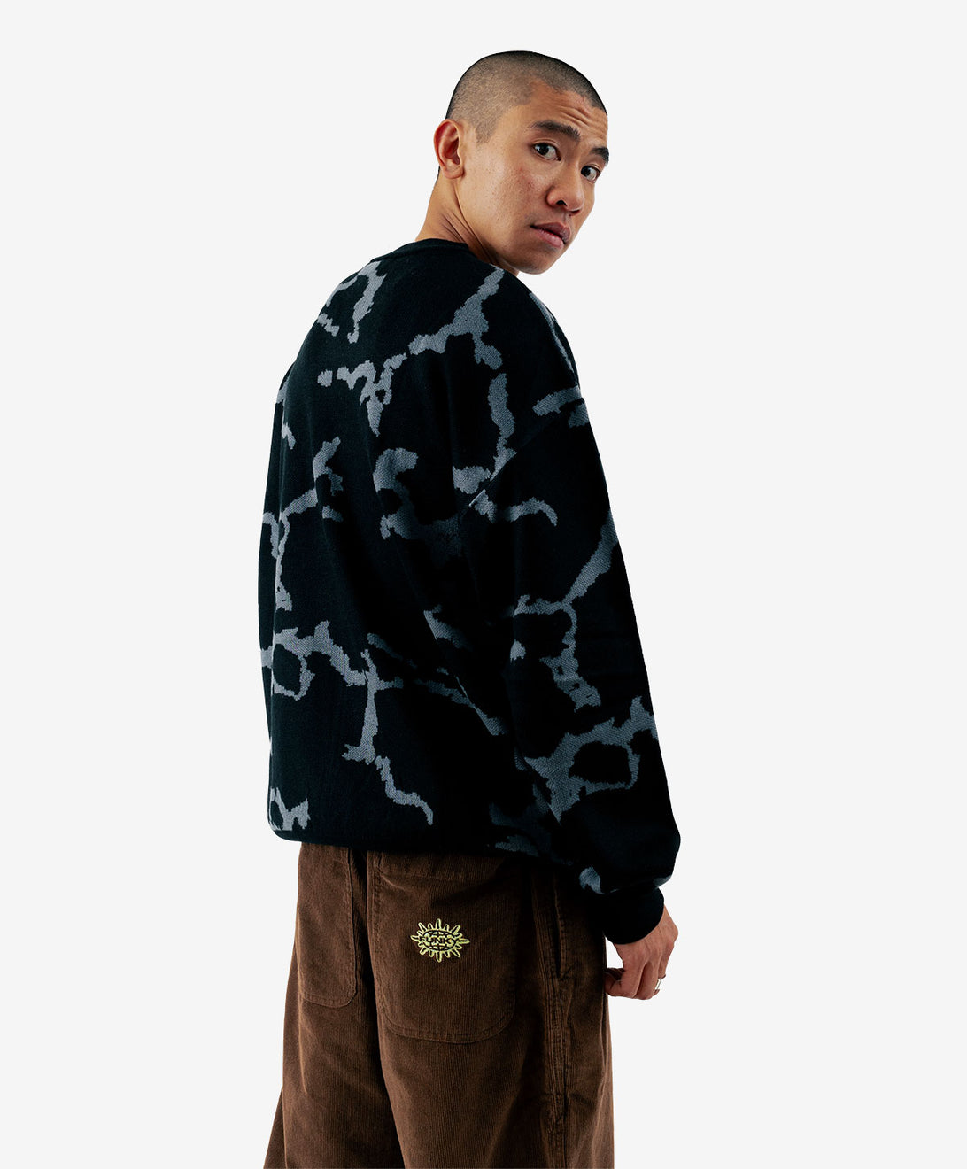 GROG JAQUARD SWEATER BLACK