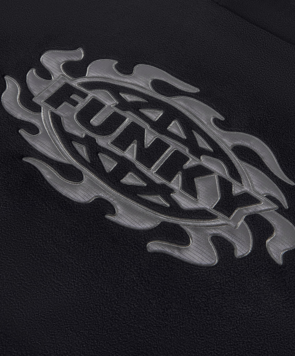 TECH HOODED HALF ZIP FLEECE BLACK