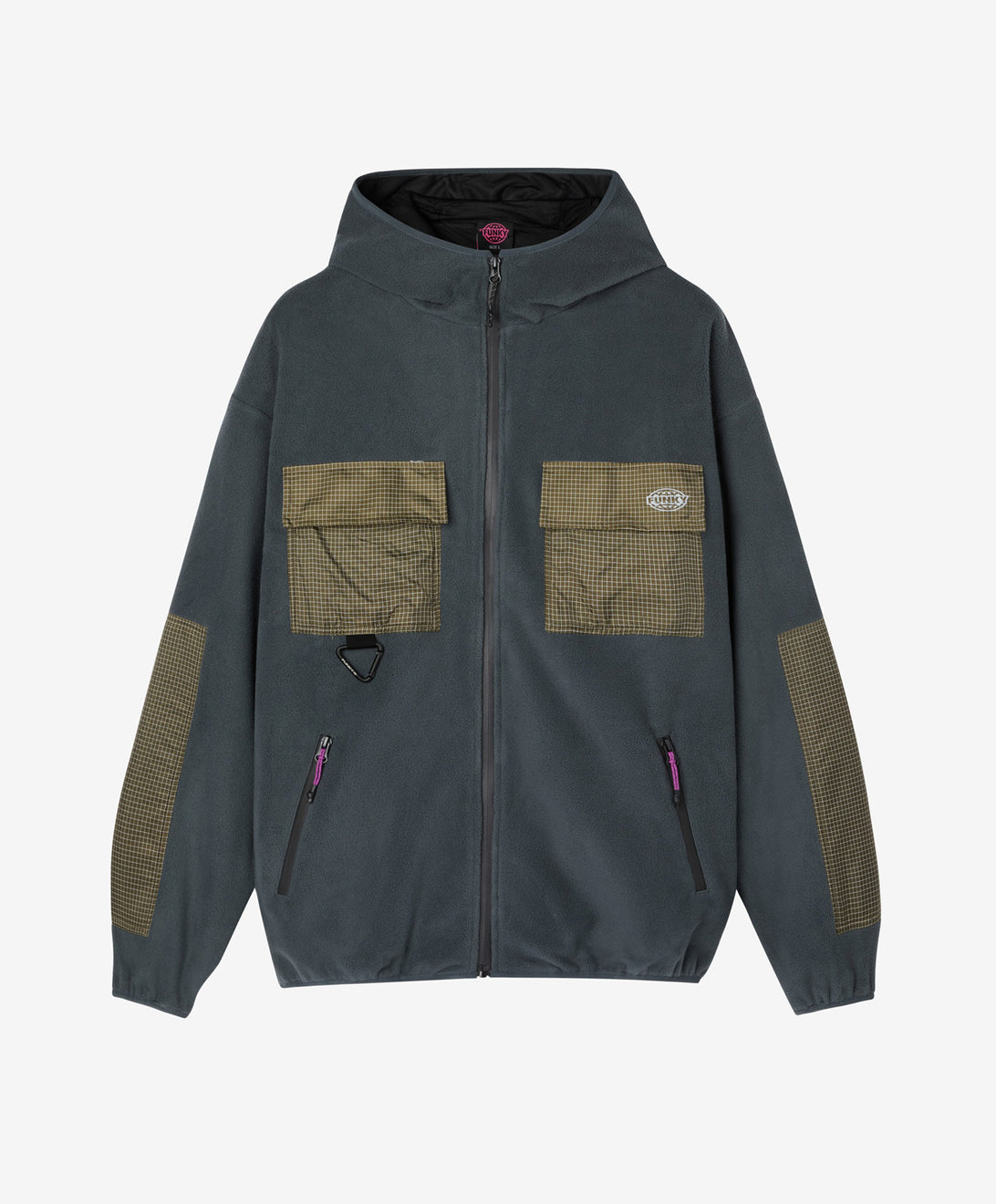 TECH HOODED FLEECE GREY