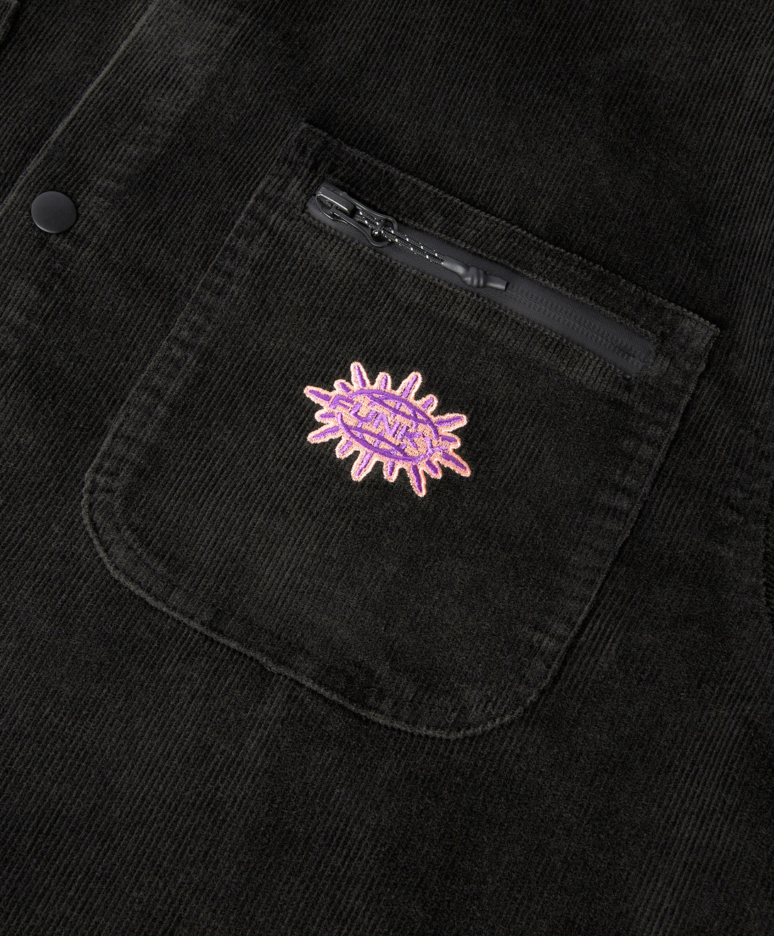 ULTRA CORDUROY SHIRT WASHED BLACK
