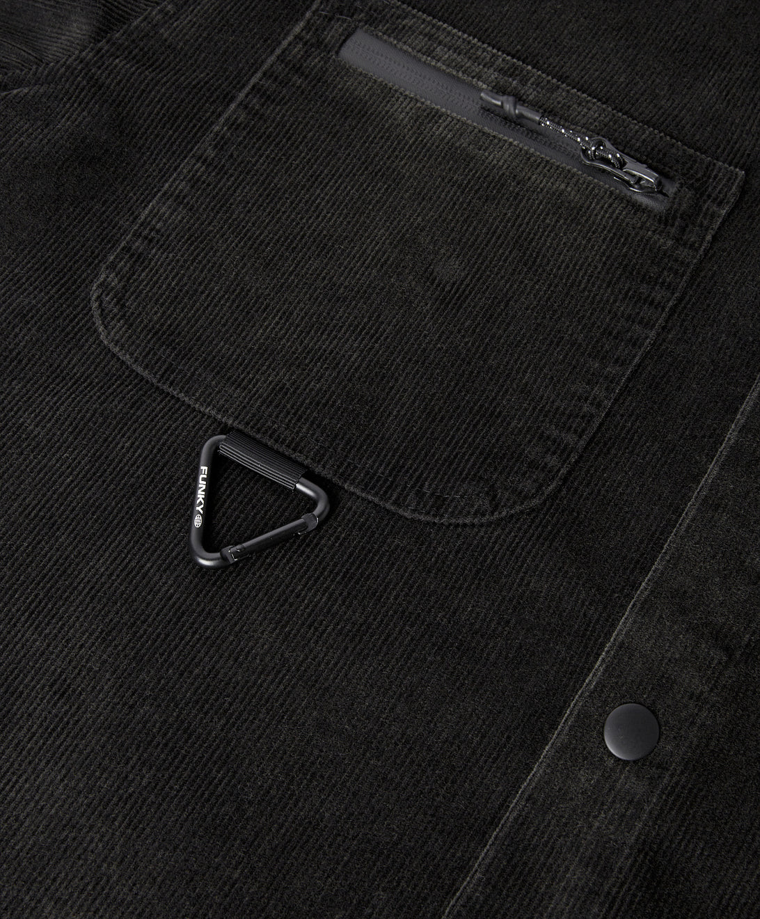 ULTRA CORDUROY SHIRT WASHED BLACK