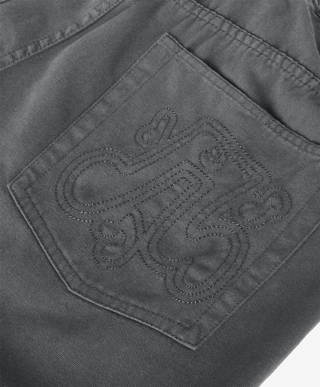 WALKER CANVAS TROUSERS WASHED BLACK