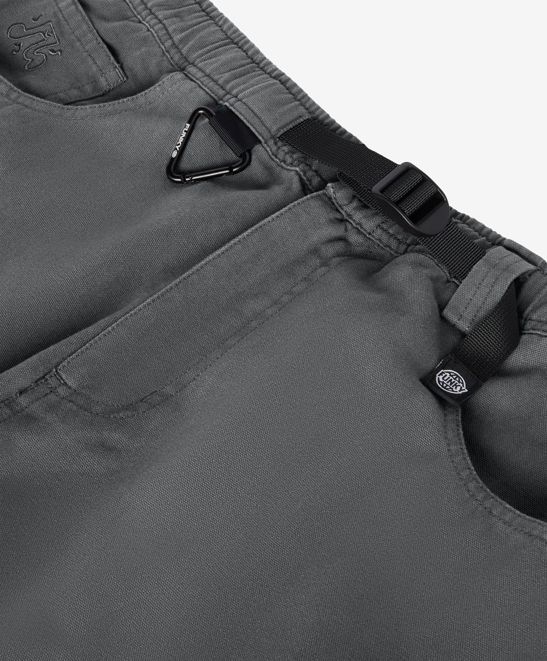 WALKER CANVAS TROUSERS WASHED BLACK
