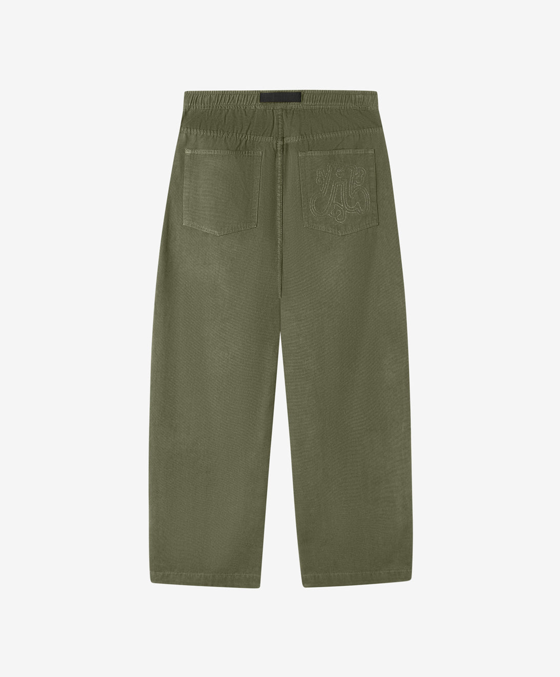 WALKER CANVAS TROUSERS WASHED OLIVE