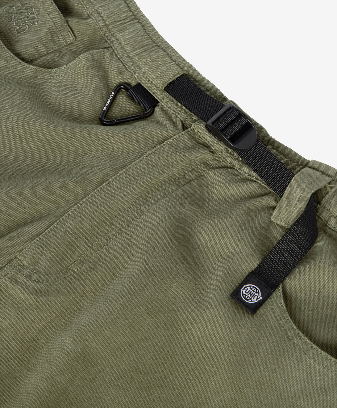 WALKER CANVAS TROUSERS WASHED OLIVE