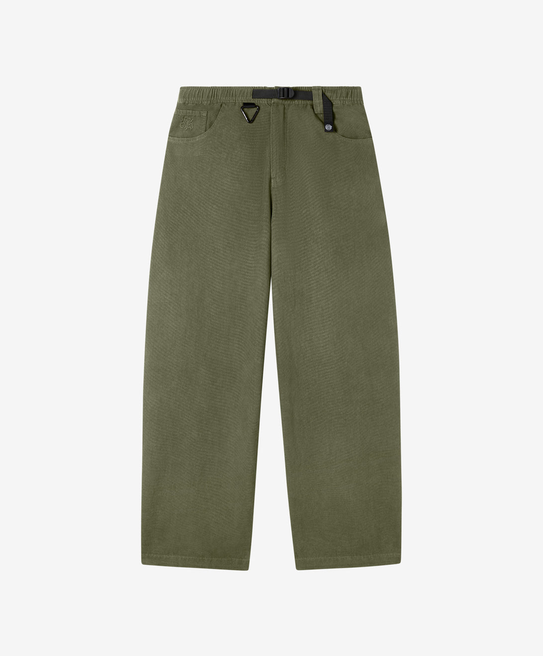 WALKER CANVAS TROUSERS WASHED OLIVE