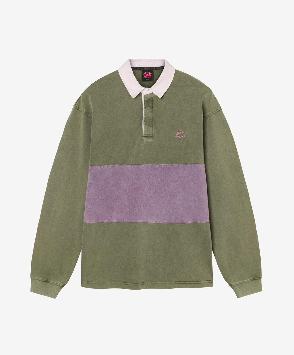 WALKER LONG SLEEVE POLO WASHED GREEN