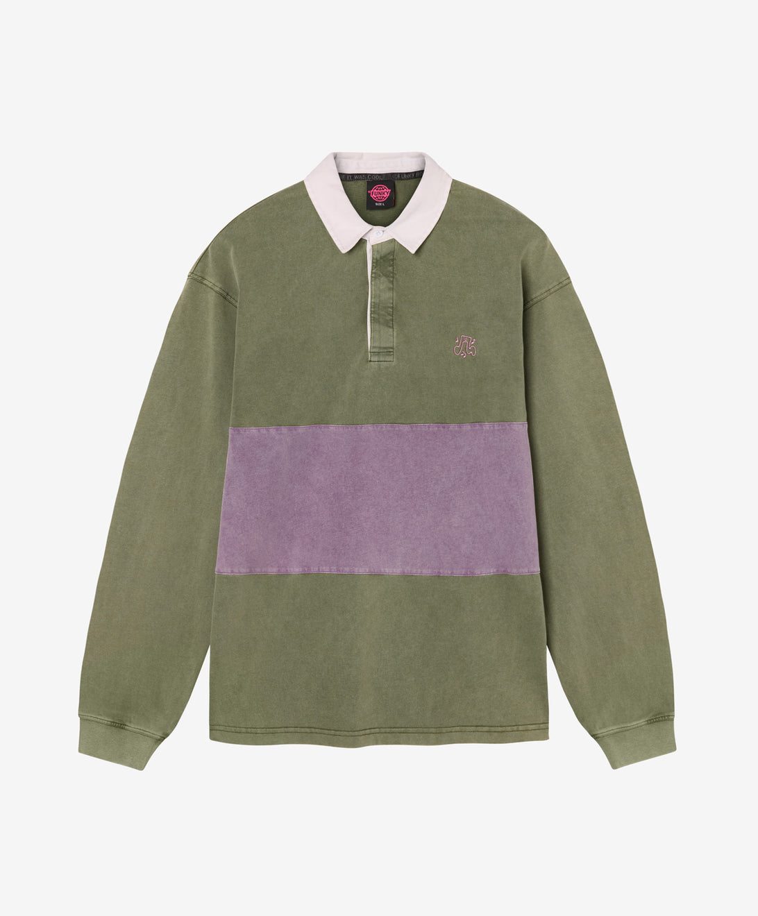 WALKER LONG SLEEVE POLO WASHED GREEN