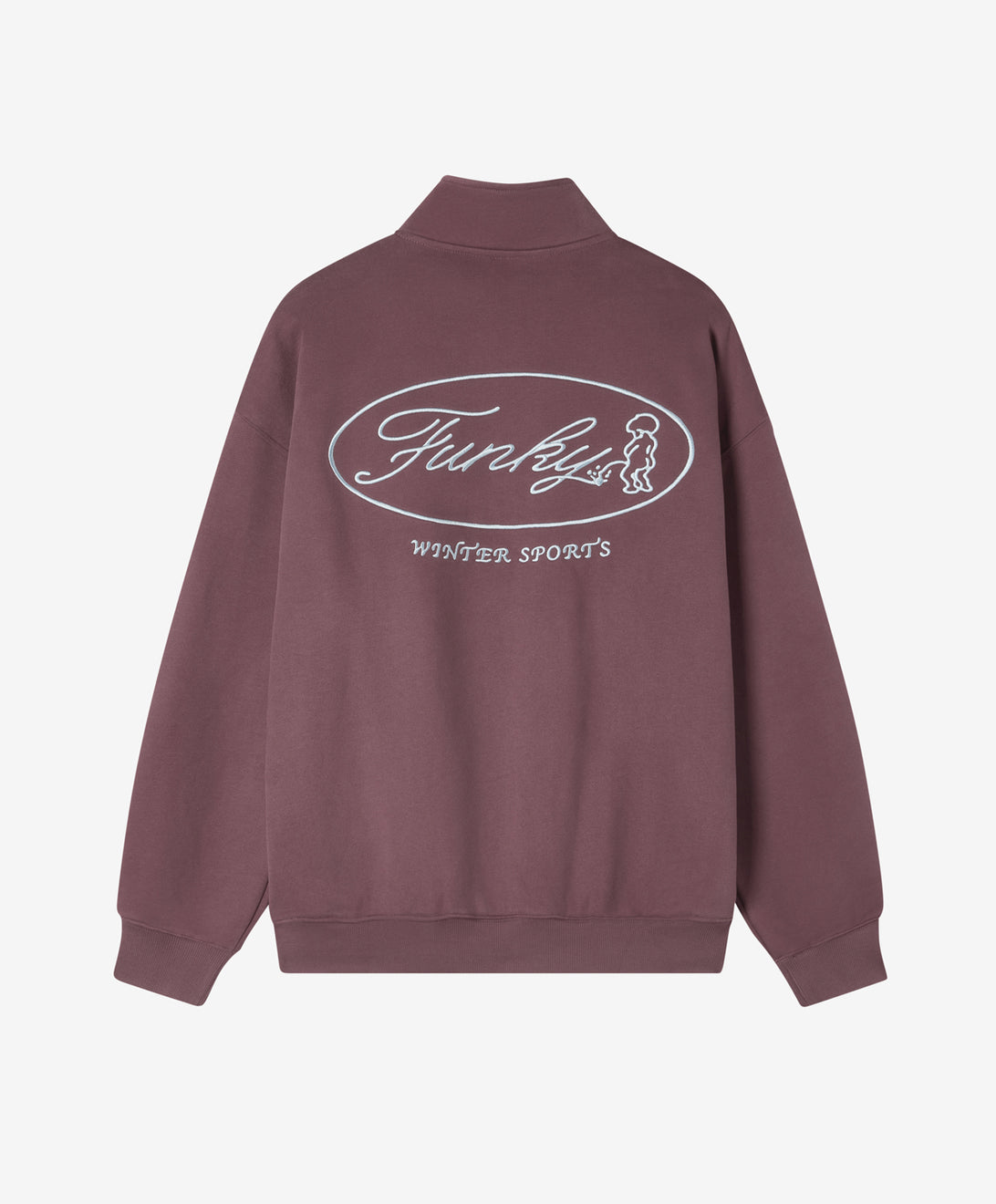 WINTER SPORTS HALF ZIP BURGUNDY