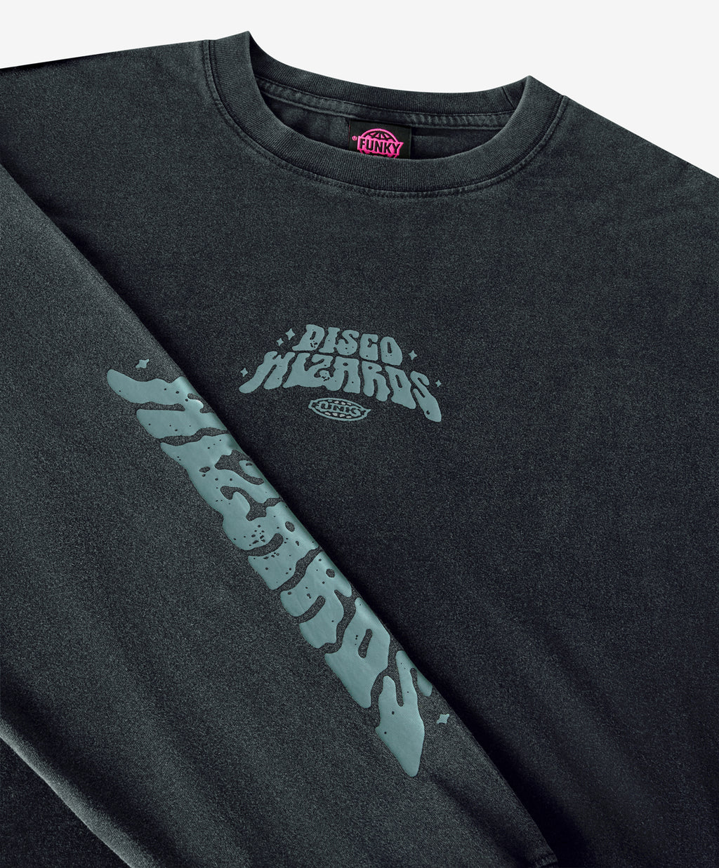 WIZARD LONG SLEEVE TEE WASHED BLACK