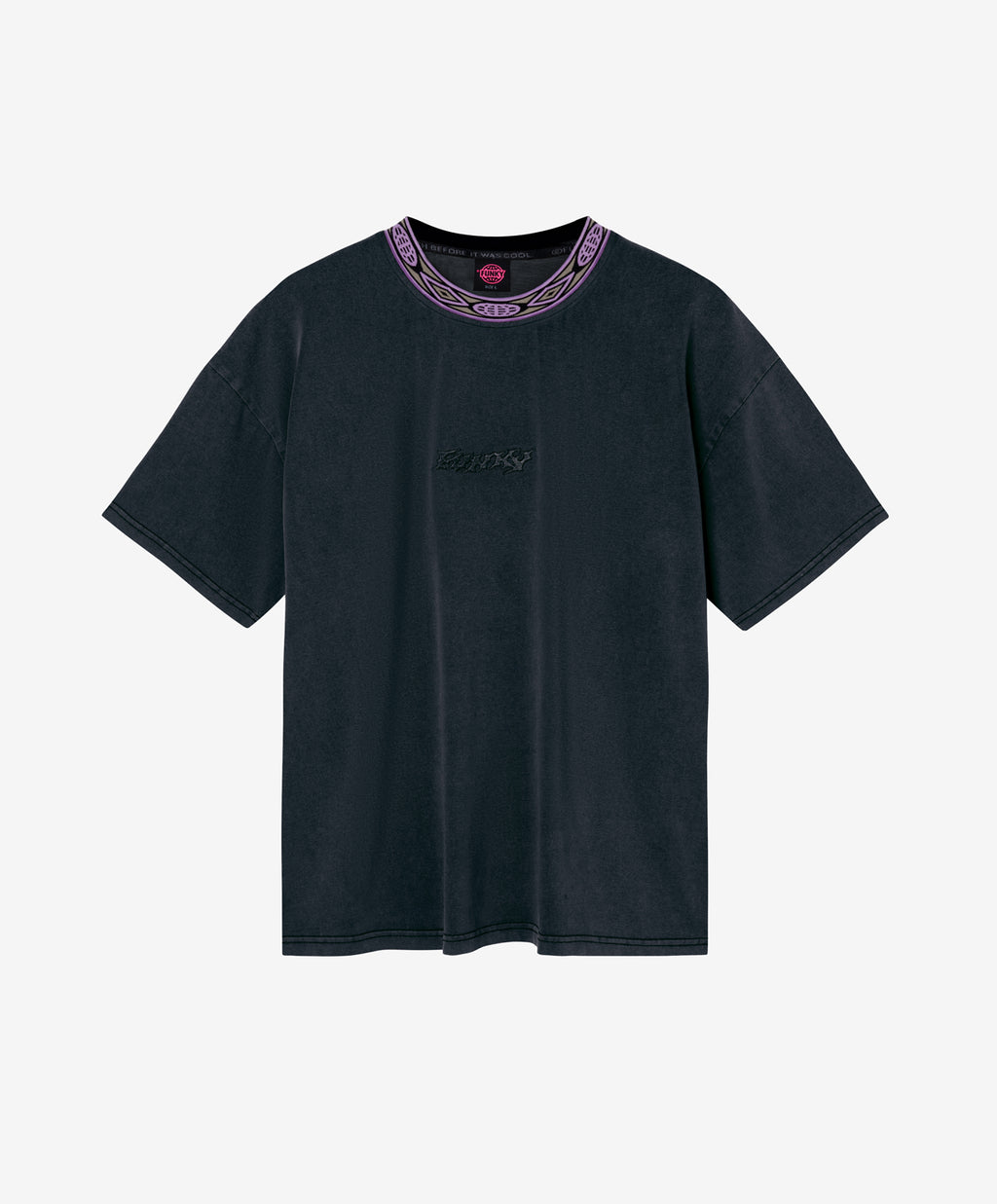 WOVEN TEE WASHED BLACK
