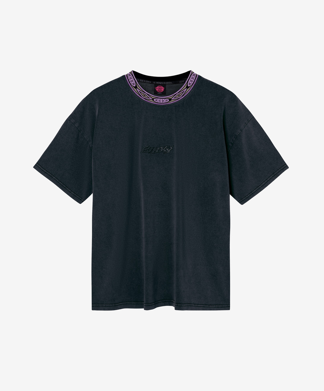 WOVEN TEE WASHED BLACK