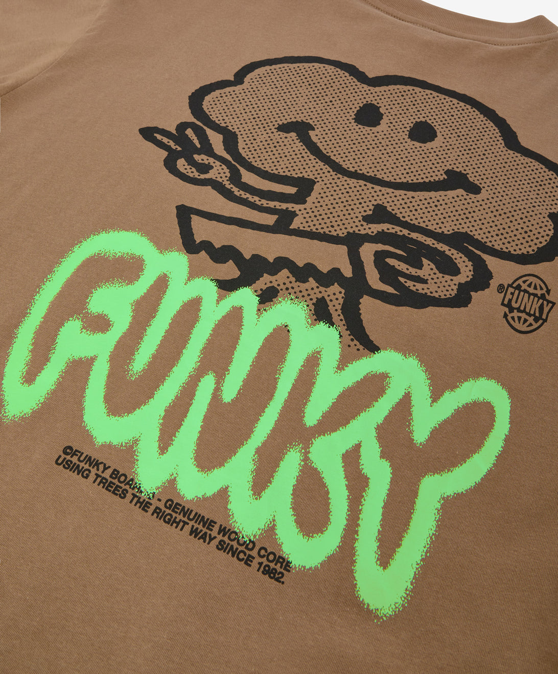 WOOD TEE CARAMEL