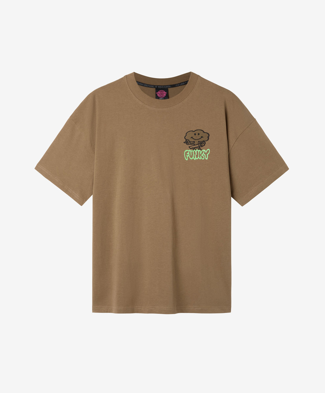 WOOD TEE CARAMEL
