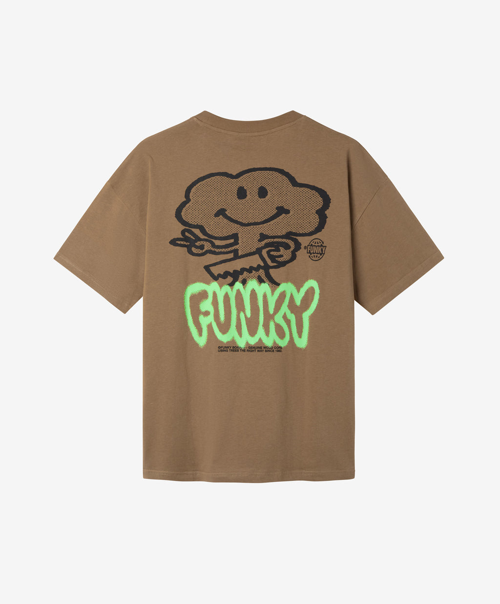 WOOD TEE CARAMEL