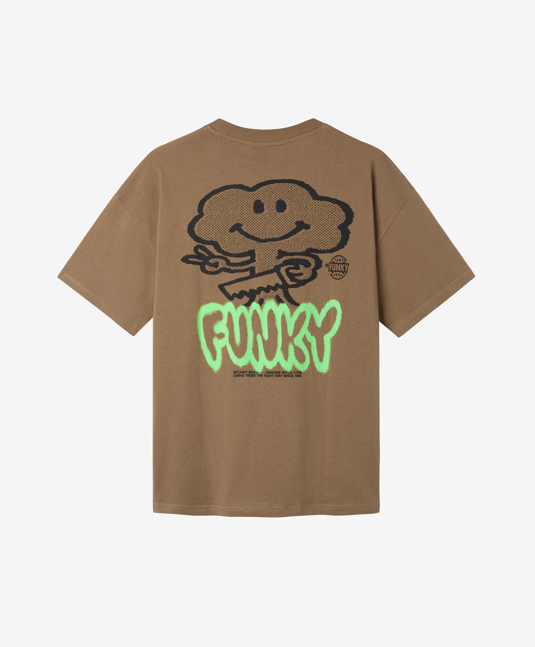 WOOD TEE CARAMEL