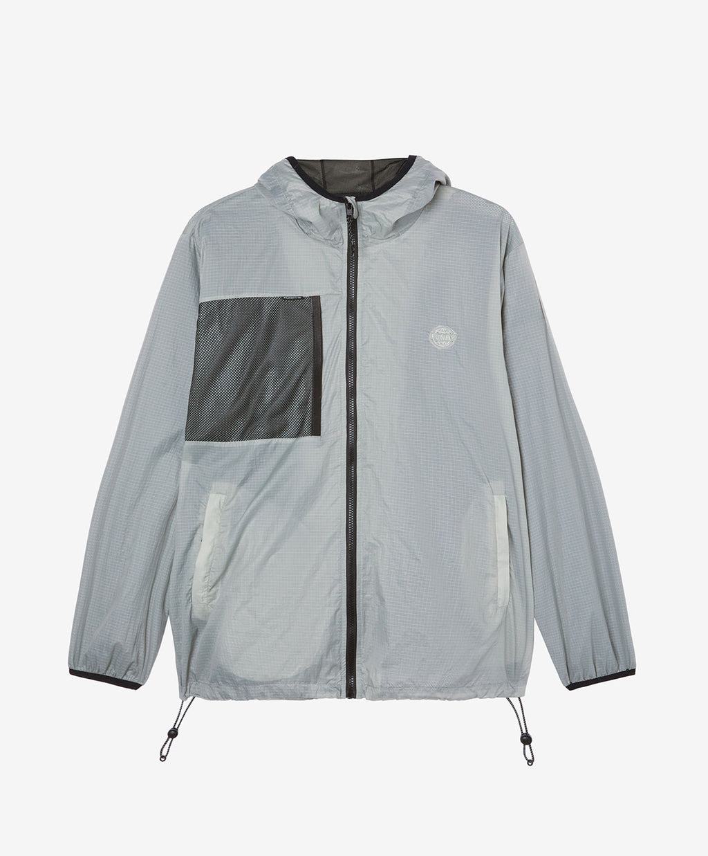 Gray windbreaker hotsell