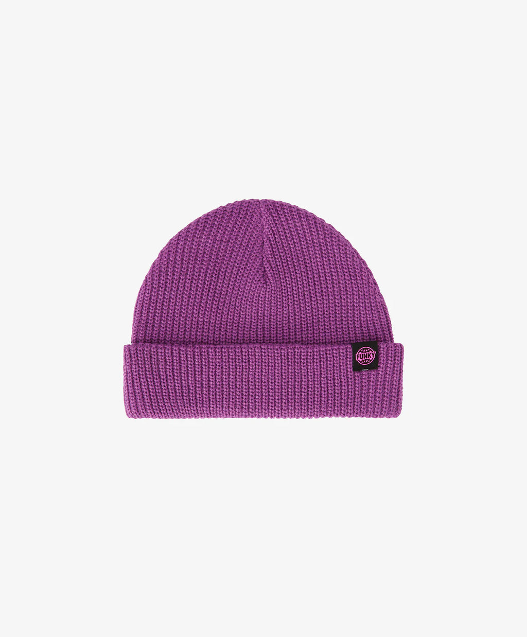 PURPLE SHORT BEANIE LOGO