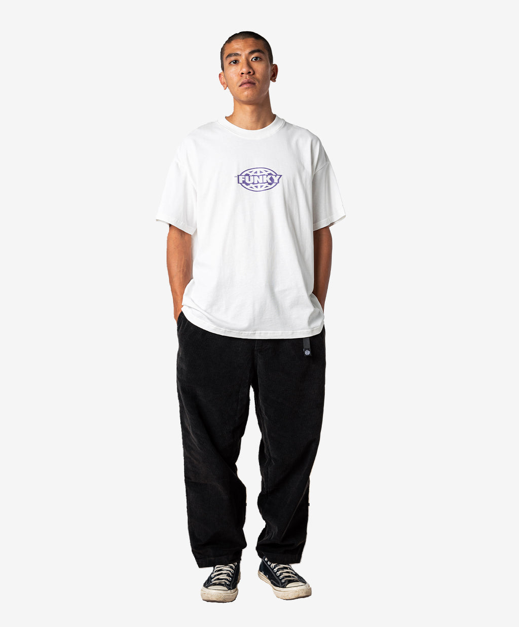 OVAL LOGO TEE WHITE
