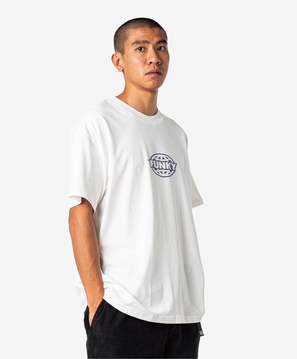 OVAL LOGO TEE WHITE