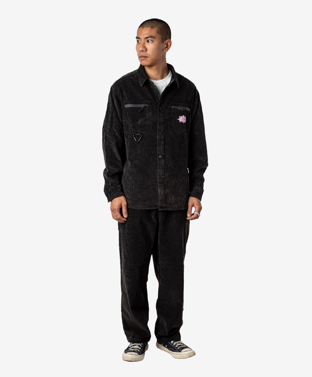ULTRA CORDUROY SHIRT WASHED BLACK