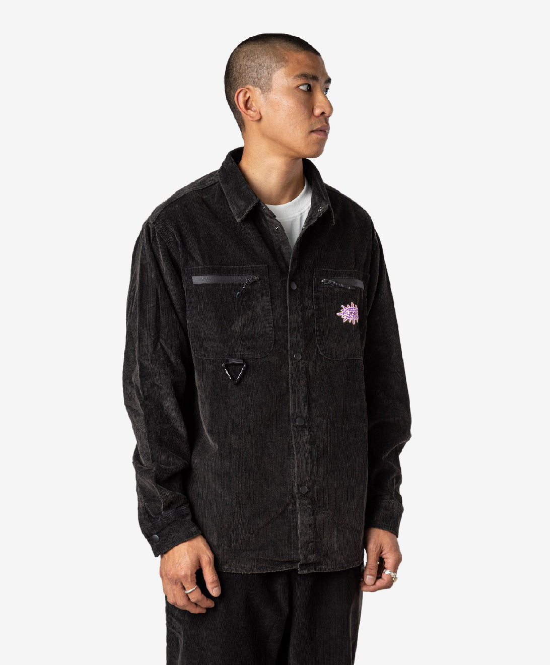 ULTRA CORDUROY SHIRT WASHED BLACK