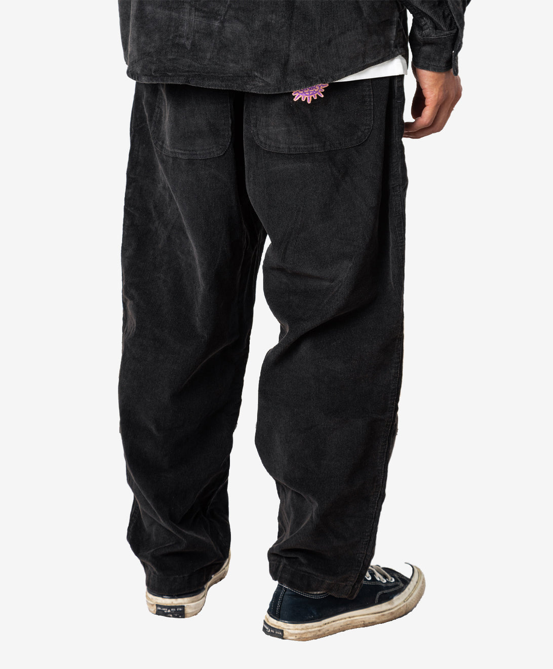 ULTRA CORDUROY TROUSERS WASHED BLACK