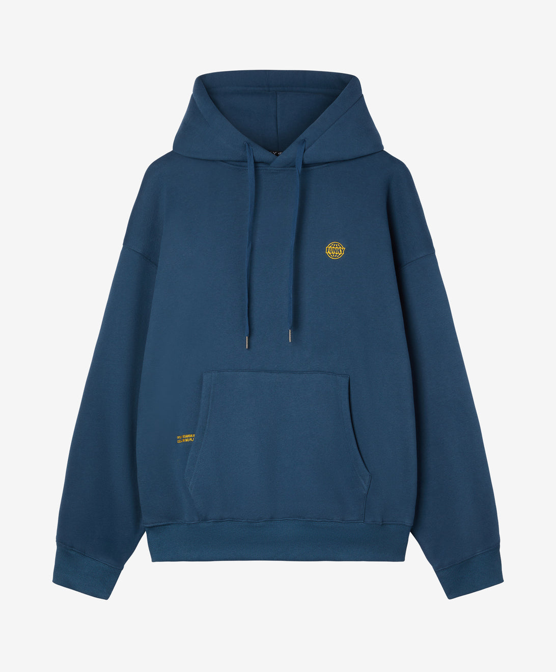 LOGO EMBROIDERY HOODIE TEAL