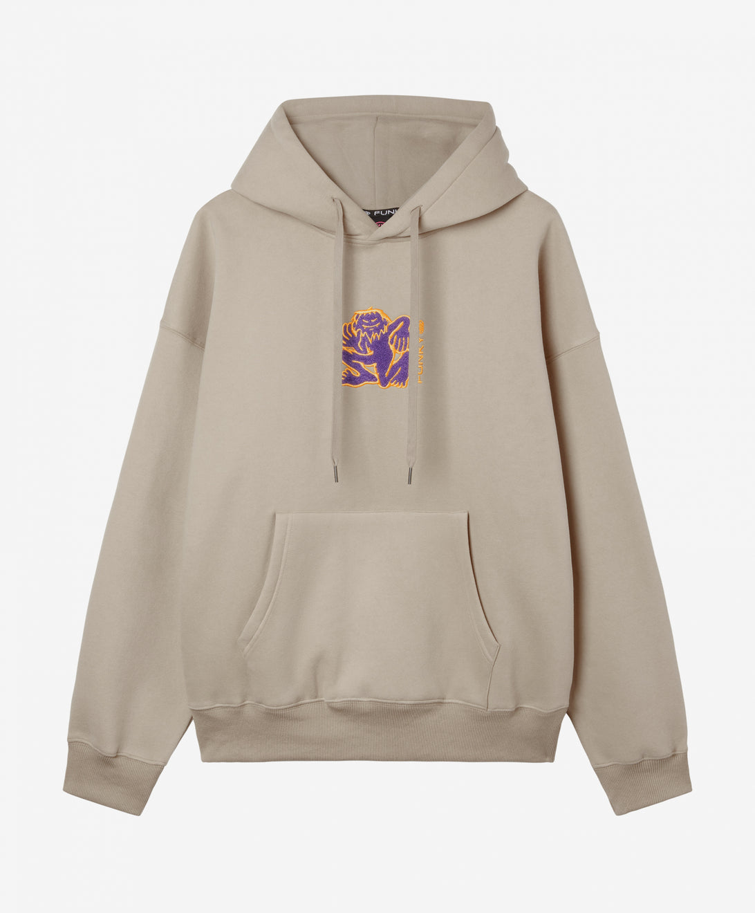 YETI EMBROIDERY HOODIE SAND