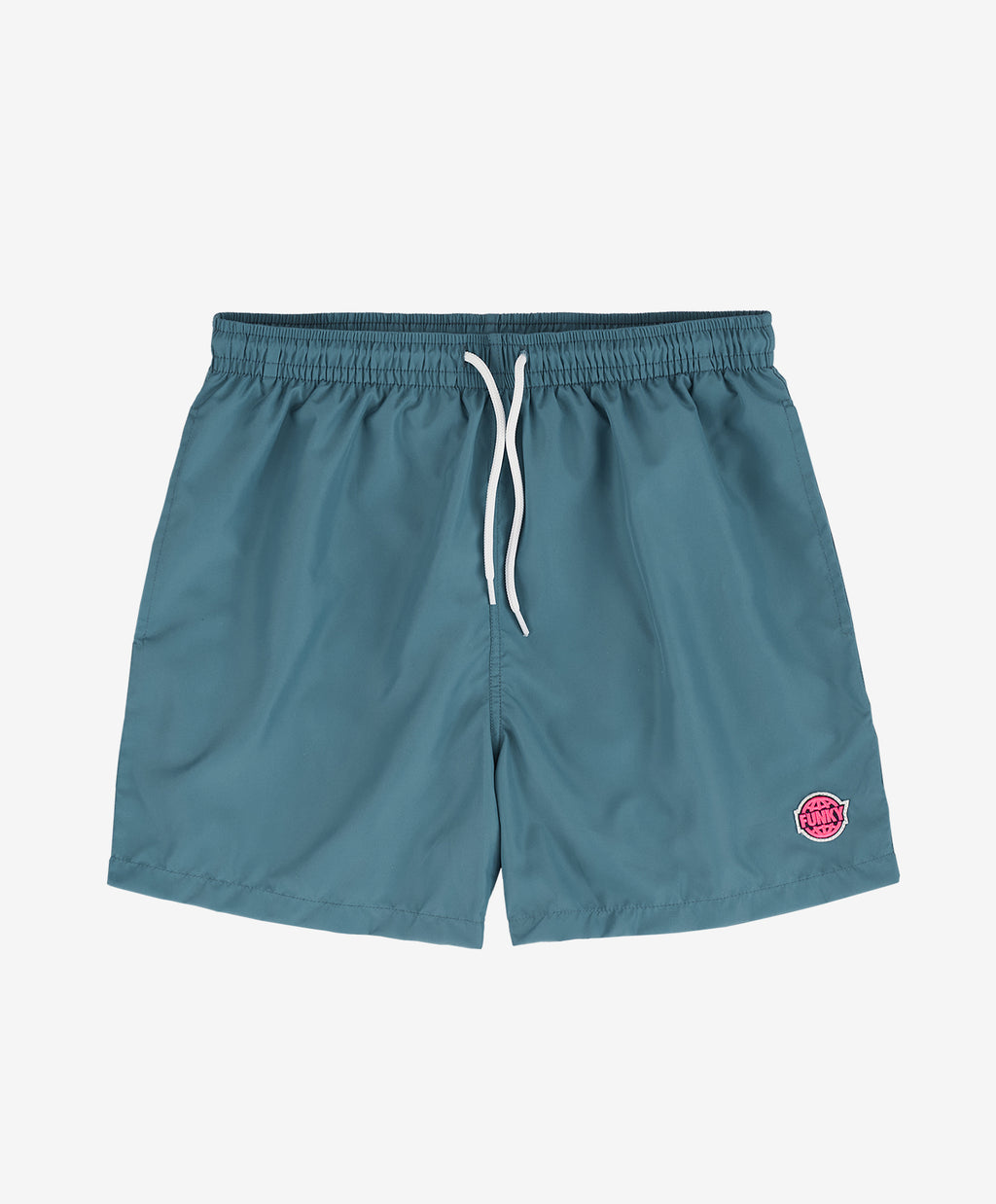 DARK GRAY SWIM SHORTS LOGO